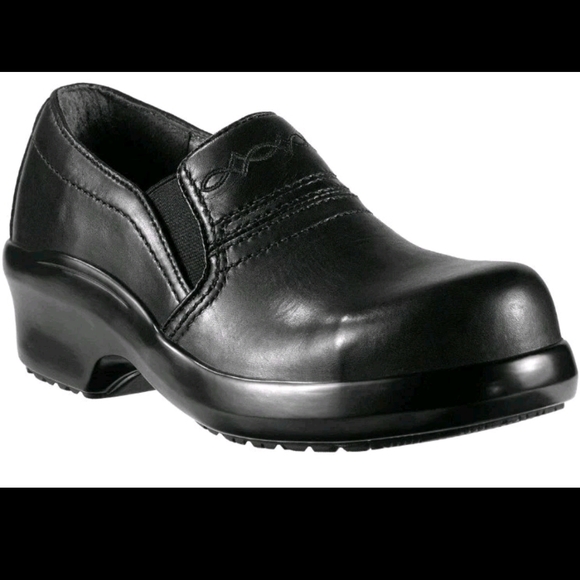 Ariat Expert Safety Clog Slip-On Shoes Clogs Composite Toe Size 6B Black EUC - Picture 1 of 16